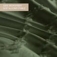 thumbnail image 3 of Queen Comforter Set Dark Green Tufted Jacquard Boho Soft Shabby Chic Reversible Down Alternative Microfiber Bedding - All Season Duvet Bohemia Bed Sets Women Men Size 88 x 90 3pc, Forest Green, 3 of 3