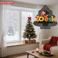 thumbnail image 4 of Stylish Metal Hanging Christmas Tree Wind Spinner - Colorful ' 2023 ' Design with Santa Hat & Palm Tree for Festive Yard Decor, 4 of 7