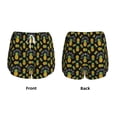 thumbnail image 5 of Vsdgher Pineapple Print Women's Running Double Layer Shorts High Waisted with Pockets Elastic Yoga Workout Athletic Gym Sports, 5 of 8