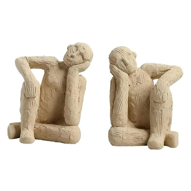 Sujetalibros decorativos Thinker, tapón para libros, regalos de inauguración de la casa, figuras modernas de pensador, sujetalibros, soporte para