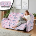 thumbnail image 4 of ZIATUBLES Butterfly Priint Recliner Chair Covers, Printed 3-Seater Stretch Reclining Sofa Cover Set of 8, Soft Fitted Furniture Protector Covers for Pet Kid Easy Care Washable Decor Accessories, 4 of 9