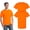 Safety Orange Pack 2, variant on High Visibility Short Sleeve T-Shirt 50/50 Cotton/Polyester Hi Vis Construction Safety Shirts (Safety Green-Orange Pack 2, S)
