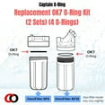 thumbnail image 3 of Captain O-Ring - OK7 Replacement O-Ring Kit for OmniFilter BF6, BF7, BF7a, BF35, BF36, BF36C, BF55, BF56, PB35, PB55 2 Sets - 4 Total Orings, 2 Sizes, 3 of 7