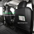 thumbnail image 6 of Coverdream Gladiator Car Seat Covers Full Set for 2020-2026 Jeep Gladiator,Rear w/No Armrest Truck Seat Cushion,Manual Seats only - Leatherette (Black&Diamond ), 6 of 9