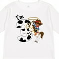 thumbnail image 4 of Inktastic I'm Three-cowboy Riding Horse Birthday Boys Long Sleeve Toddler T-Shirt, 4 of 5