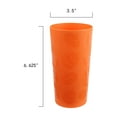 thumbnail image 6 of (6 pack) Mainstays 26 Ounce Round Plastic Etched Pumpkin Tumbler, Orange, 6 of 10