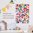 thumbnail image 4 of FORMRS Acrylic Clipboard with Low Profile Clip Standard A4 Letter Size, 12.5" x 9", Yellow Colorful Circles, 4 of 8