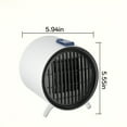 thumbnail image 2 of HIBIBUD 2026 New 500W Electric Space Heater,Heater for Powerful Personal Heating in Small Spaces,Ceramic Portable Heating Protection Heater Small Heater-White, 2 of 5