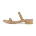 thumbnail image 2 of CUSHIONAIRE Women's Neptune Braided Low Block Heel Sandal +Memory Foam, 2 of 5