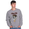 thumbnail image 5 of Troll Face Meme Thug Life Big Smiley Sweatshirt for Men or Women Brisco Brands S, 5 of 6
