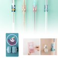 thumbnail image 1 of Durable ABS Hooks Bathroom Bedroom Storage, Cartoon Design, Mop Organizer Rack, Easy Installation, for Mops/Brooms/Cleaning Tools, 1 of 1