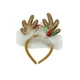 thumbnail image 2 of Holiday Time Sequined Reindeer Antler Headband, Brown, for Women and Teens, 2 of 3