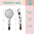 thumbnail image 2 of Filtered Shower  with Handheld,  5- Mode High  Shower Heads with Filter, Detachable Handheld Showerhead with /OFF , Water Softener Filters Beads Replacement ( ONLY), 2 of 6
