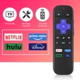 thumbnail image 7 of (2 Pack) Replacement Remote Control for Roku TV - Compatible with TCL/Hisense/Onn/Philips/Sharp/Westinghouse/JVC/RCA/Hitachi/SANYO/Element Roku Smart Television, 7 of 7