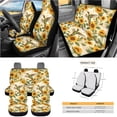 thumbnail image 3 of Yuyamidu Hummingbird Car Seat Cover Set Sunflower Steering Wheel Cover Seat Belt Covers Trash Can Air Vent Pocket Rear View Mirror Cover Cup Coasters Key Chain 15 PCS Car Decorative Accessories, 3 of 7