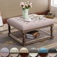 thumbnail image 2 of Cairona Fabric 30-inch Tufted Shelved Ottoman, Multiple Colors, 2 of 5
