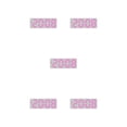 thumbnail image 2 of kurtrusly Horloge Murale avec Double Placement Grand Écran d'Affichage Coloré Numérique 8017PinkLight 5Ensemble, 2 of 6