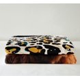 thumbnail image 2 of Highland Cow Blanket Teal Brown Leopard Print Throw Blanket 30"x40",Farmhouse Longhorn Bull Cattle Fleece Blanket Farm Animals Western Decor, 2 of 5