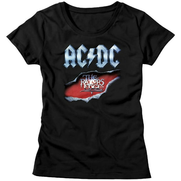 AC/DC Razor's Edge Black Junior Women's T-Shirt
