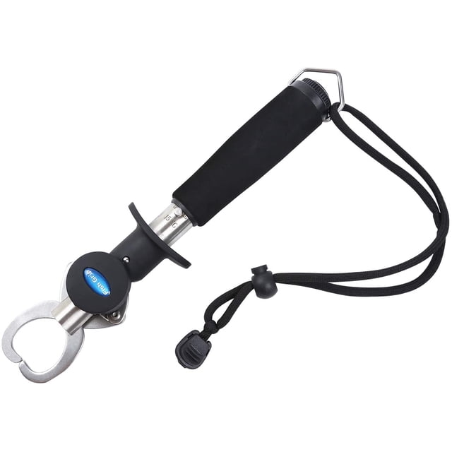 Fish Lip Gripper Fish Scales Professional Fish Holder Stainless Steel Fish Lip Grabber 40 Pound Fish Lip Grip Tool with Weight Scale