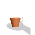 thumbnail image 2 of 4" Mini Hanging Baskets with Attached Saucers - 3 Pack - Terracotta Color, 2 of 2