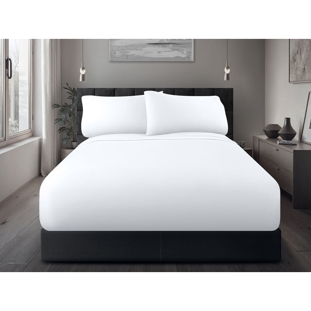 Sabanas Dalfiori Alix Blanco Queen Size 100% Microfibra | Ultrasuave.