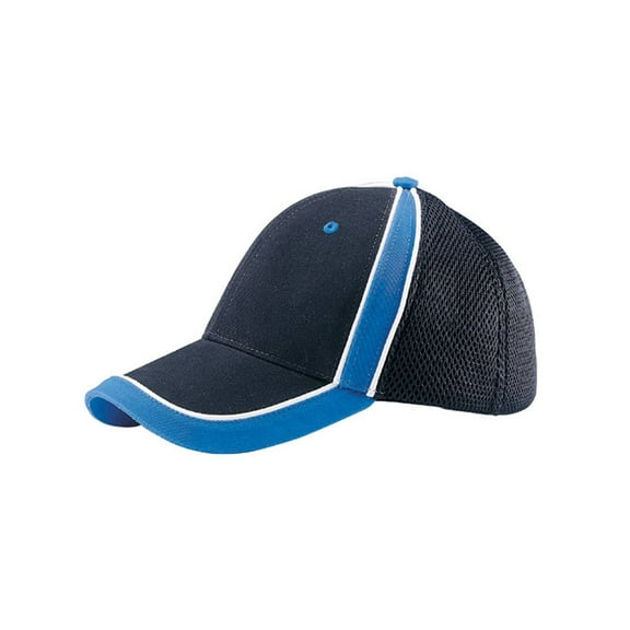 BRUSHED CANVAS SPORTS MESH CAP, Black Royal
