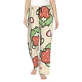 thumbnail image 2 of Kdxio Women's Comfy Stretch Frog Hold StrawberryPrint Drawstring Pajama Pants-Small, 2 of 9