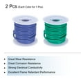 thumbnail image 3 of 14 Gauge Silicone Wire 14AWG Stranded Wire Tinned Copper Wire High Temp Wire Spool Blue/Green 7.5m/24.6ft 2pcs, 3 of 6