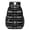 Geometric Diamond Black-1, variant on Geometric Triangle Brown Pattern 17" School Backpacks for Teens,Waterproof Oxford Fabric,S-Shape Padded Straps for School,Travel,Hiking,Camping