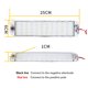 thumbnail image 4 of Lámpara de techo LED para interior de coche, luz de techo para caravana, lámpara de techo para caravana, autobús, barco, camión, con interruptor, 12 V-80 V, 24 V, 48/72 LED, 4 of 5