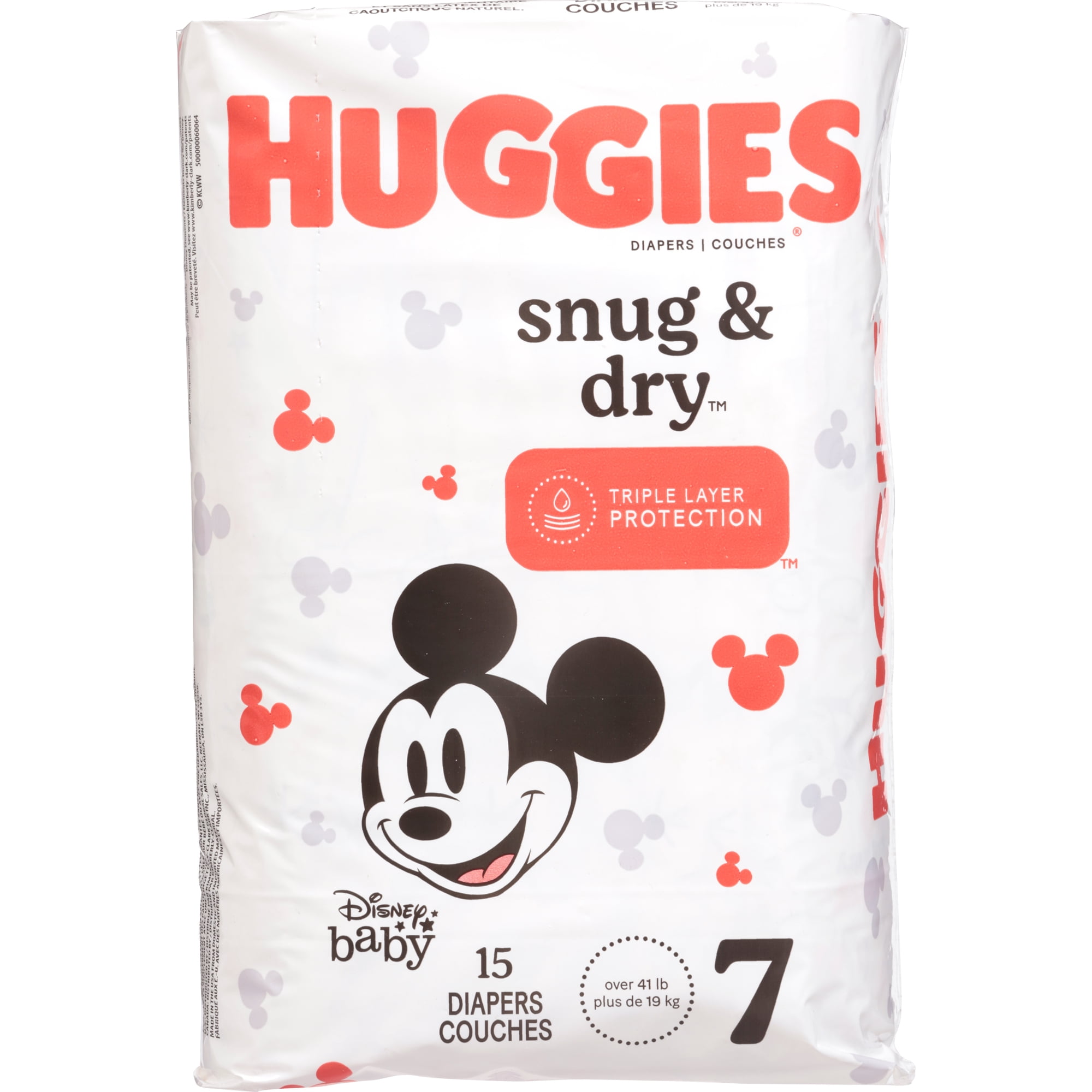 Huggies Snug & Dry Disney Baby Diapers 7 (Over 41 lb) 15 ea