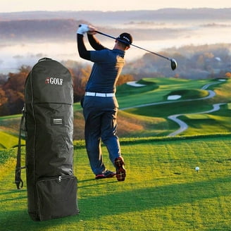 OutdoorMaster Padded Golf Club Carry Bag with Sided Cover, 900D