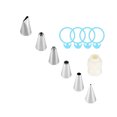 thumbnail image 2 of Juego de tuberías para hornear, juego de decoración para hornear pasteles, herramienta de boquillas de pastelería para tuberías de cocina Herramientas y accesorios para hornear blanco y plata S Cateissary HA5442-02B, 2 of 6