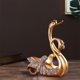 thumbnail image 5 of Cisne hecho a mano Estante de vino Escultura Adornos Estante de almacenamiento Accesorios Titular de almacenamiento Titular de vino Titular de botella Oro Macarena Botelleros, 5 of 7