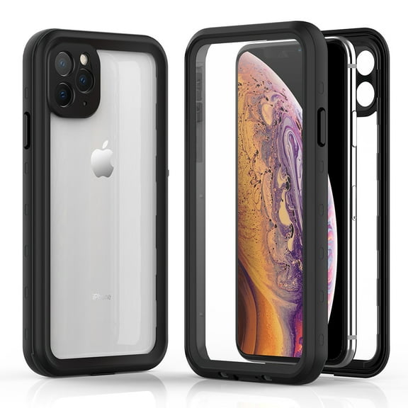 For Apple iPhone 11 Pro Max Redpepper Waterproof Swimming Shockproof Dirt Proof Case Cover Black