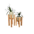 thumbnail image 2 of Set De 2 Porta Macetas Madera Jardin Portamacetas Decoracion macetero MACETERO, 2 of 2