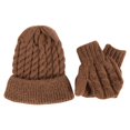 thumbnail image 1 of Gorro De Punto De Otoño E Invierno + Conjunto De Guantes Para Niños, Gorro De Lana De Color Sólido, Gorro De Punto Para Pescar, Esquiar Y Acampar Guardurnaity AP007144-01, 1 of 5