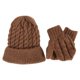 thumbnail image 1 of Gorro De Punto De Otoño E Invierno + Conjunto De Guantes Para Niños, Gorro De Lana De Color Sólido, Gorro De Punto Para Pescar, Esquiar Y Acampar Yuarrent AP007144-01, 1 of 5