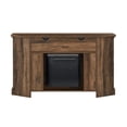 thumbnail image 4 of Coastal Grooved Door Fireplace Corner TV Stand for TVs up to 60" in Rustic Oak, 4 of 9
