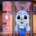 thumbnail image 2 of 4Ft Easter Inflatables Bunny with LED Lights, Blow Up Cute Decor Clearance for Indoor Outdoor Home/Holiday/Party/Yard/Lawn,Gray, 2 of 6