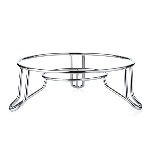 Fashion Kitchen Chrome-Plated Pot Rack Shelf Steamer Rack Insulation Pot Holder