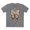 Athletic Heather, variant on Butterfly shirt, Shirt with Butterfly, Tee Shirt with Antique Butterfly