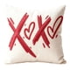 thumbnail image 2 of Funda de cojín decorativa con forma de corazón para San Valentín | Regalo romántico rojo para parejas | Funda de cojín para sofá | Decoración para dormitorio y sala de estar (45 x 45 cm), 2 of 6