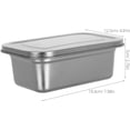 thumbnail image 3 of Reusable Stainless Steel Ice Cream Container with Lid, Stackable Freezer Tub for Homemade Gelato, Sorbet and Frozen Yogurt, 3 of 7