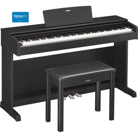 Yamaha YDP143B Digital Home Piano with Bench, Walnut with $100 Gift Card
