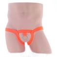 thumbnail image 5 of Bigersell Womens Cheeky Underwear Clearance Crotchless Panties Bikini Panty Style P-194 Polyester Bikini Panties Ladies Thong Briefs High Waist Women's Panties Orange One Size, 5 of 6