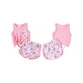 thumbnail image 3 of Baby Girl 2Pcs Summer Outfits Sleeveless Knot Hem Tank Tops + Shorts Set Infant Clothes, 3 of 10