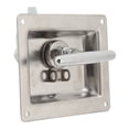 thumbnail image 4 of Folding T Handle Latch, Impact Resistance Keep  T Handle Lock Zinc Alloy Secure Locking Strong Protective Stainless Steel with Gasket for RV, 4 of 8