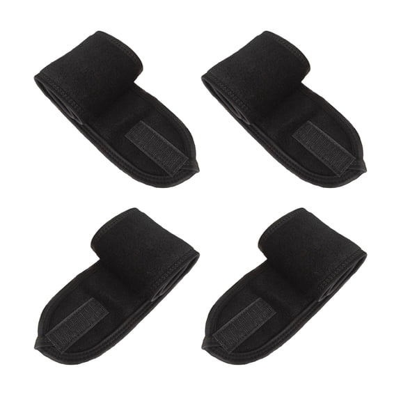 4 diademas adhesivas para spa, para maquillaje, absorbentes del sudor, para el baño, color negro